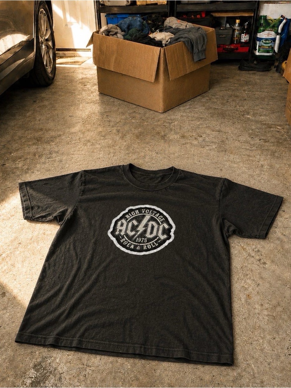 Gildan Black AC/DC High Voltage Graphic Tee